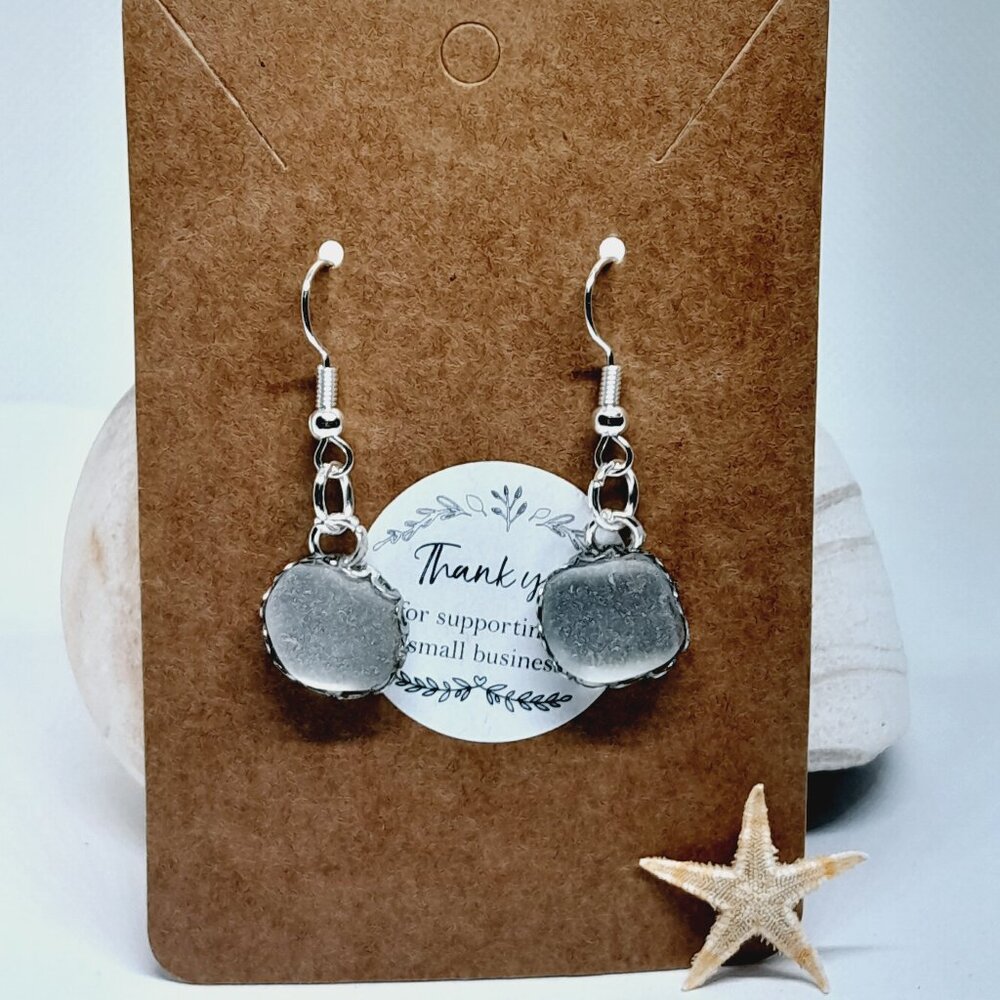 Sea glass earrings